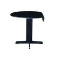 thumbnail image 1 of 36 in. Dual Drop Leaf Dining Table - Black, 1 of 1