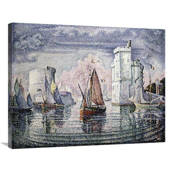 36 in. Entrance to the Port of La Rochelle Art Print - Paul Signac