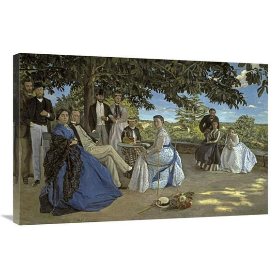 36 in. Family Reunion Art Print - Frederic Bazille