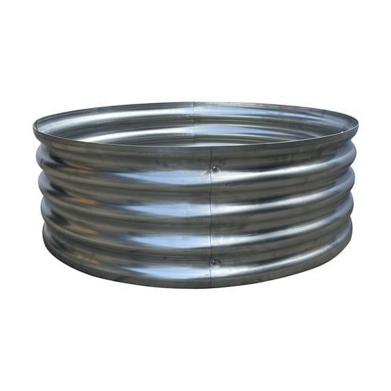 36 in. Fire Ring Raised Garden Bed, Gray