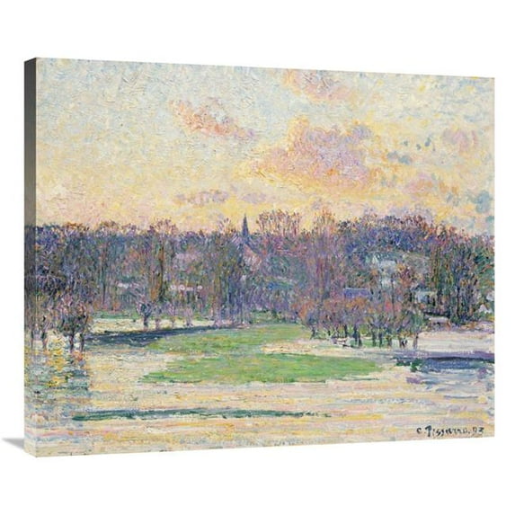 36 in. Flood at Sunset Art Print - Camille Pissarro