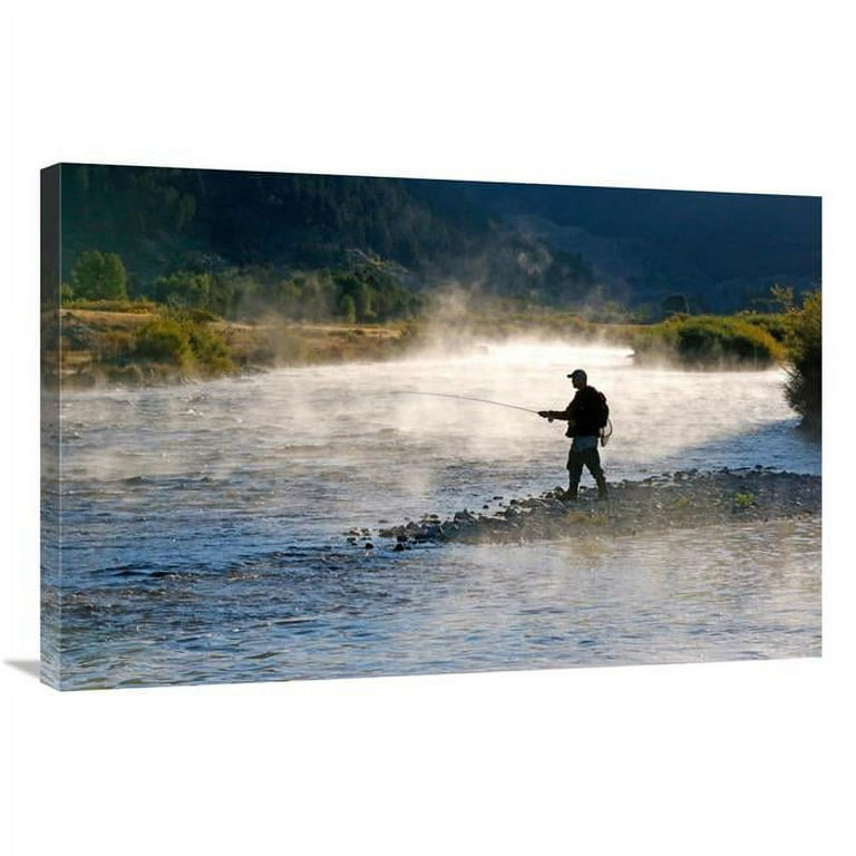 JensenDistributionServices 36 in. Fly Fishing Art Print - Vic Schendel