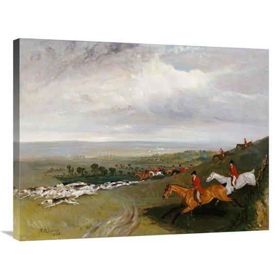 36 in. Full Cry Art Print - Robert Barrett Davis