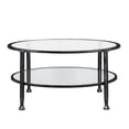 thumbnail image 1 of 36 in. Glass & Metal Round Coffee Table, Black, 1 of 1