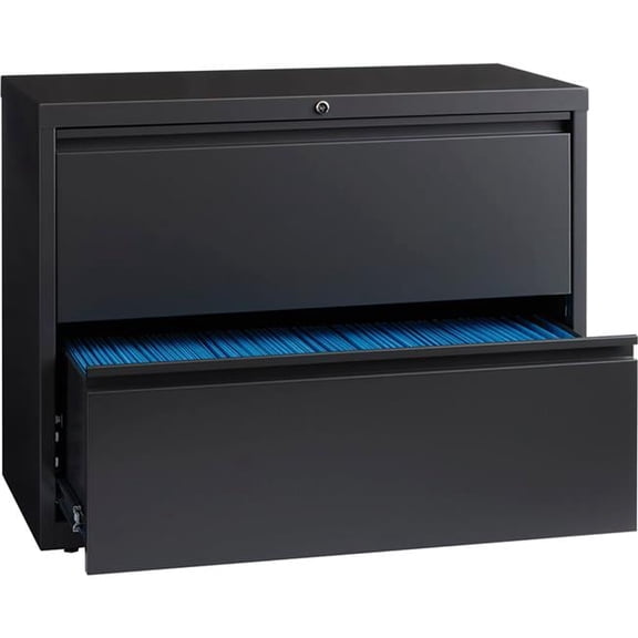 36 in. HL10000 Series Lateral File with 2-Drawer - Charcoal