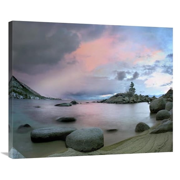 36 in. Hidden Beach at Sunset, Lake Tahoe, Nevada Art Print - Tim Fitzharris