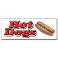 thumbnail image 1 of 36 in. Hot Dog 1 Decal Sticker - Hot Dogs Cart, 1 of 1