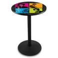 thumbnail image 1 of 36 in. Jimi Hendrix Pub Table in Black Finish (36 in. Dia. x 36 in. H (70 lbs.)), 1 of 2