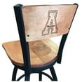 thumbnail image 1 of 36 in. L038 - Black Wrinkle Appalachian State Swivel Bar Stool with Laser Engraved Back, 1 of 1