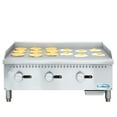 thumbnail image 1 of 36 in. Natural Gas 3-Burner Griddle with 90,000 BTU in Stainless-Steel (KM-GG3-36M), 1 of 12