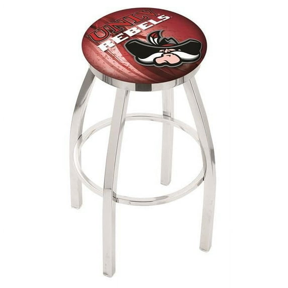 36 in. Nevada Las Vegas Bar Stool with Rebels Logo Swivel Seat