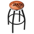 thumbnail image 1 of 36 in. Oklahoma State Bar Stool with Cowboys Logo Swivel Seat, 1 of 1