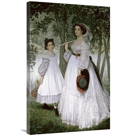 36 in. Portrait in a Park Art Print - James Tissot