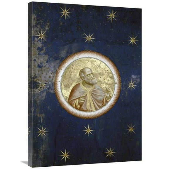36 in. Prophet - Detail of Ceiling Art Print - Giotto
