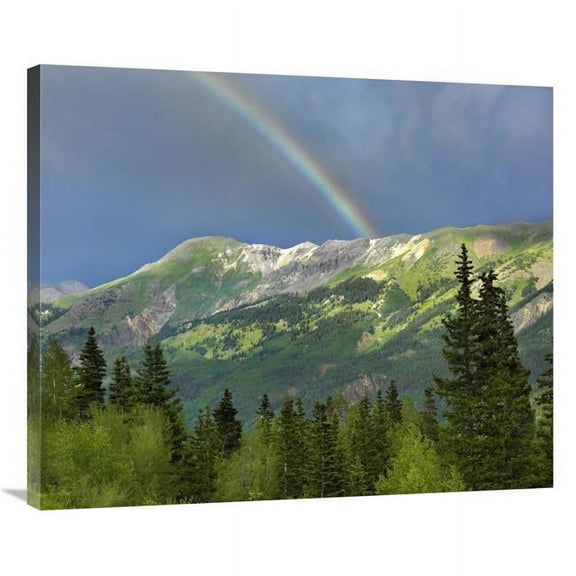 36 in. Rainbow Over Brown Mountain, Colorado Art Print - Tim Fitzharris