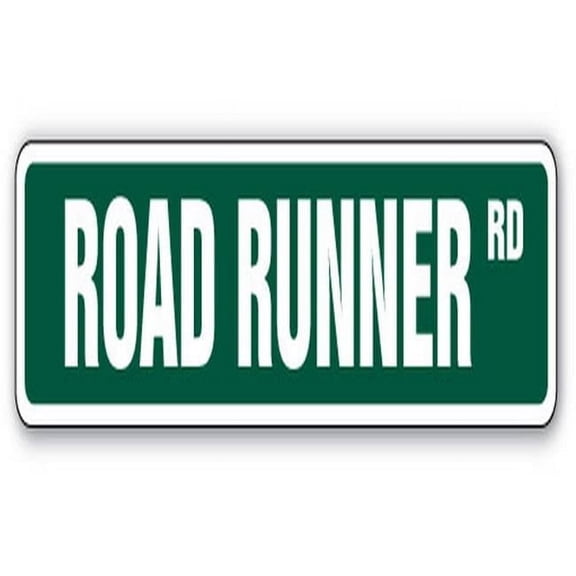36 in. Road Runner Street Sign - Collector Hemi Muscle Car Cartoon