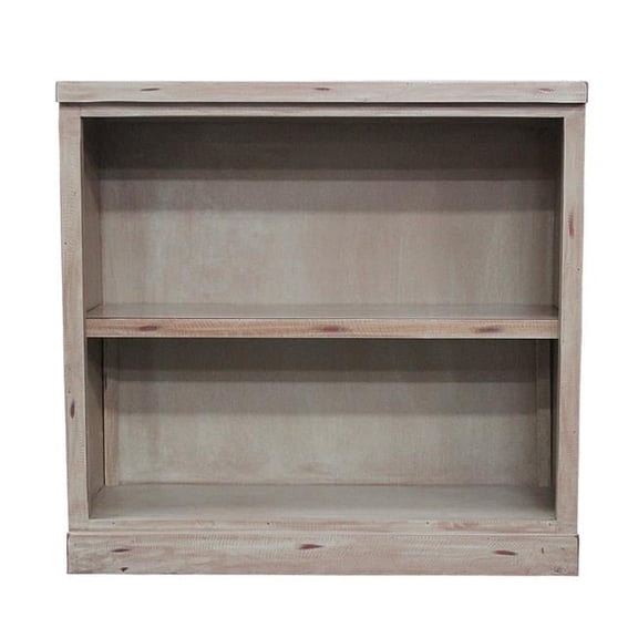 36 in. Rustic Bookcase with 1 Adjustable Wood Shelf, Havana Gold