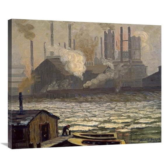 36 in. Schollenberg Rolling Mill Dismantled Art Print - James Bonar