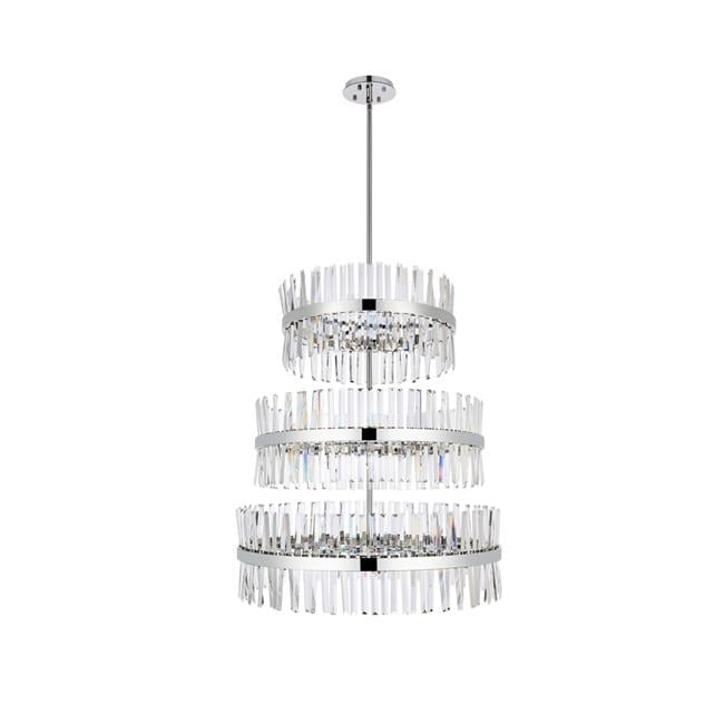 Serephina Chrome Crystal 46-Light Modern Chandelier