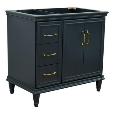 36 in. Single Wooden Vanity  Dark Gray Finish Right Door Cabinet Only