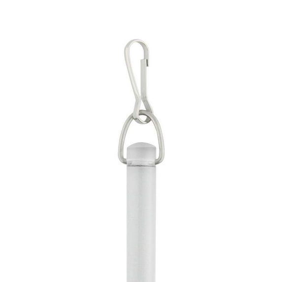 36 in. Smooth Clear PVC Baton with Metal Snap