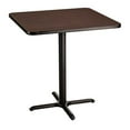 thumbnail image 1 of 36 in. Square Cafe Table with X-Base, Mahogany - 36 in. Height, 1 of 1