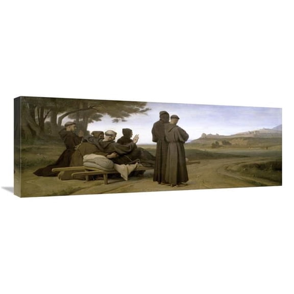 36 in. St. Francis D Assise Art Print - Francois Leon Benouville