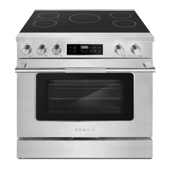 36 in. Stellar Collection 6.1 cu. ft. Induction Range, 5 Burners, Convection Oven in Stainless Steel