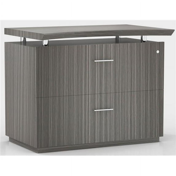 36 in. Sterling Freestanding Lateral File - Textured Driftwood - 29.5 x 36 x 16.5 in.