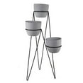 thumbnail image 1 of 36 in. Tall 3-Tier Lava Grey Cement Pots, 1 of 1