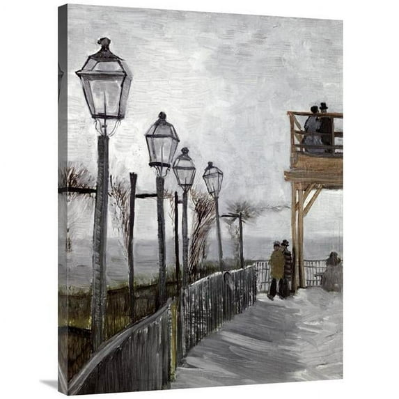 36 in. Terrace & Observation Deck at the Moulin Art Print - Vincent Van Gogh