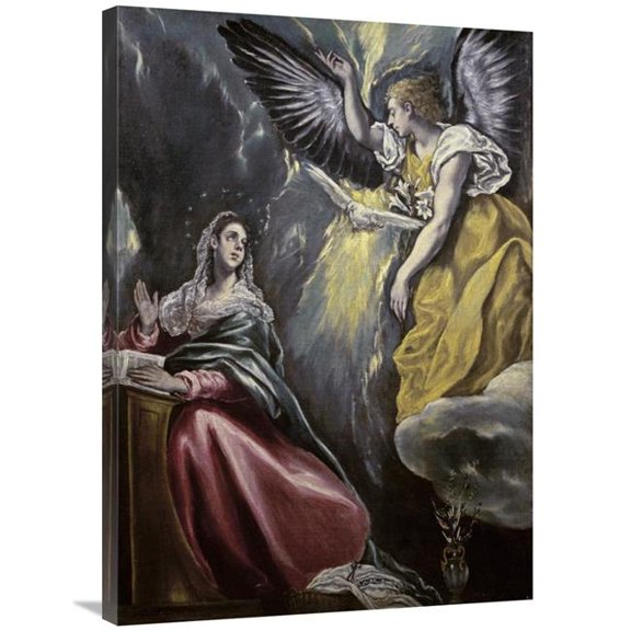 36 in. The Annunciation Art Print - El Greco