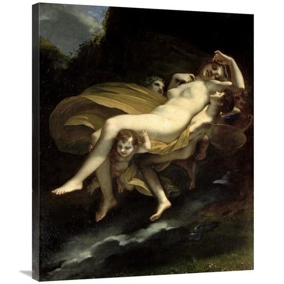 36 in. The Carrying Away of Psyche Art Print - Pierre-Paul Prudhon