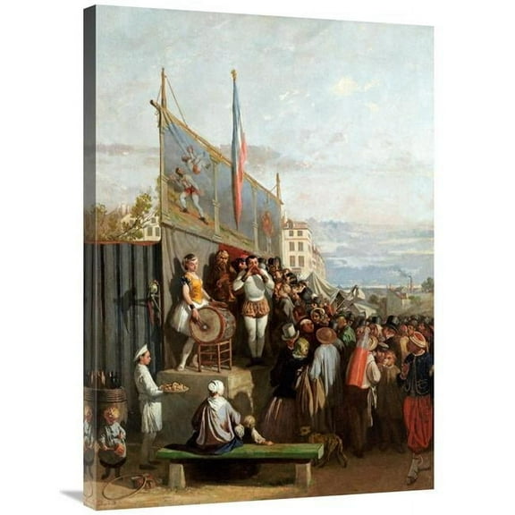 36 in. The Travelling Circus Art Print - Charles Edouard Elmerich