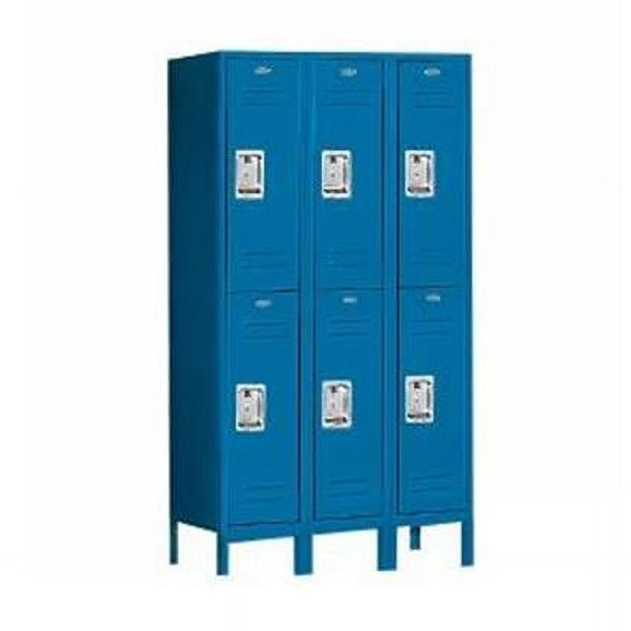 36 in. W x 66 in. H x 12 in. D Standard Metal Locker-Double Tier-3 Wide ...