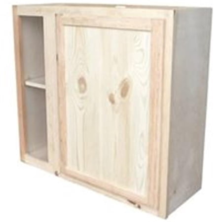 36 in. Wall Pine Blind Cabinet