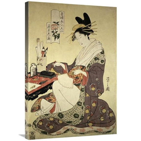 36 in. Woman Painting Art Print - Unknown