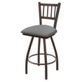 thumbnail image 1 of 36 in. XL 810 Contessa Swivel Extra Tall Bar Stool with Bronze & Canter Folkstone Grey Seat, 1 of 1