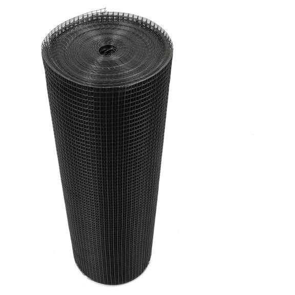 36 in x 100 ft Cloth, 1/2 in Chicken Wire Fence for Chicken Coop Fences and Poultry Animal Netting (19 Gauge, Black)