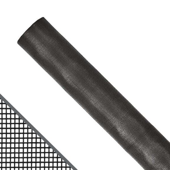 36 in. x 100 ft. Window and Door Charcoal Fiberglass Durable Screen Mesh Roll