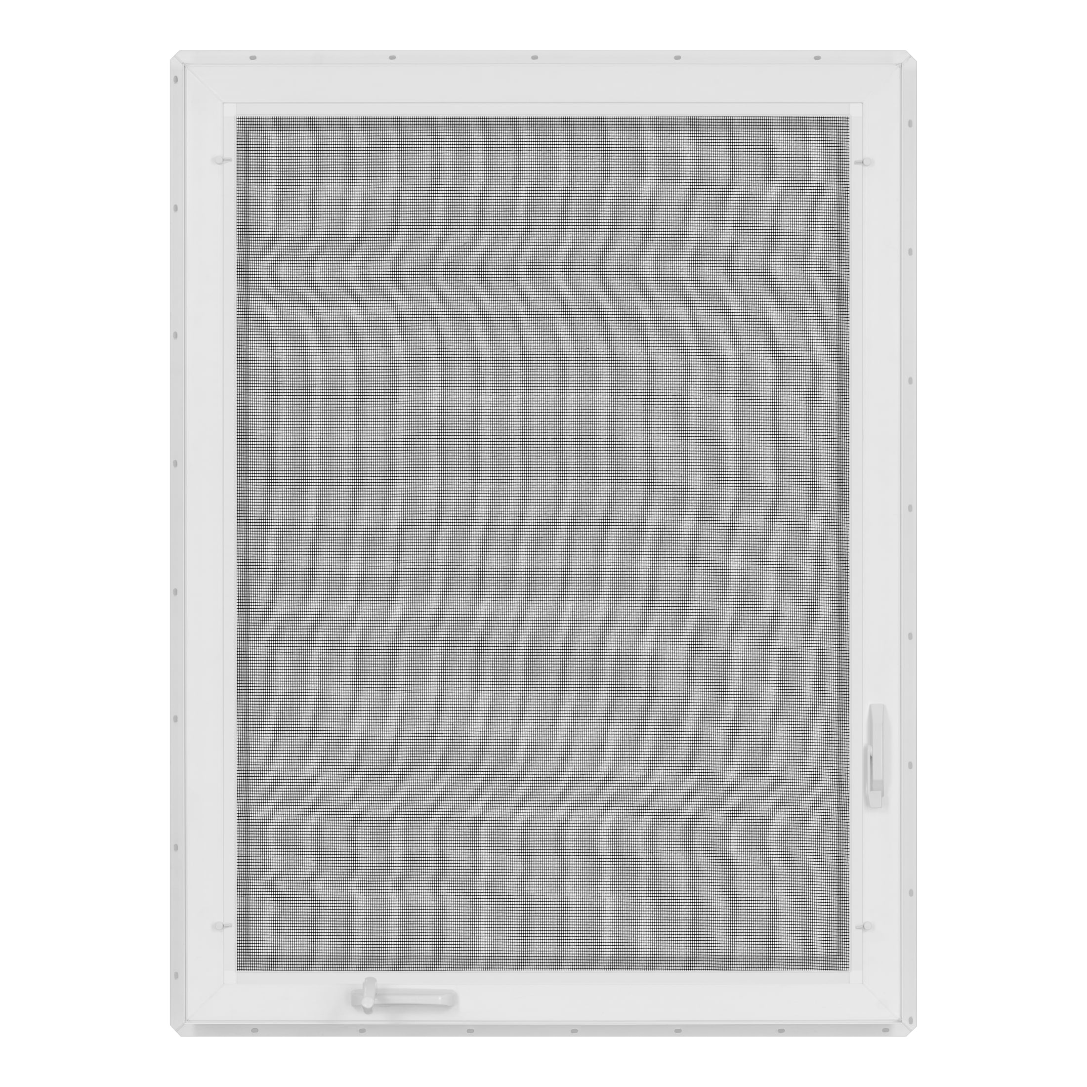 36 in. x 48 in. White Vinyl Double-Pane Insulated Left-Hand Casement Window with Screen