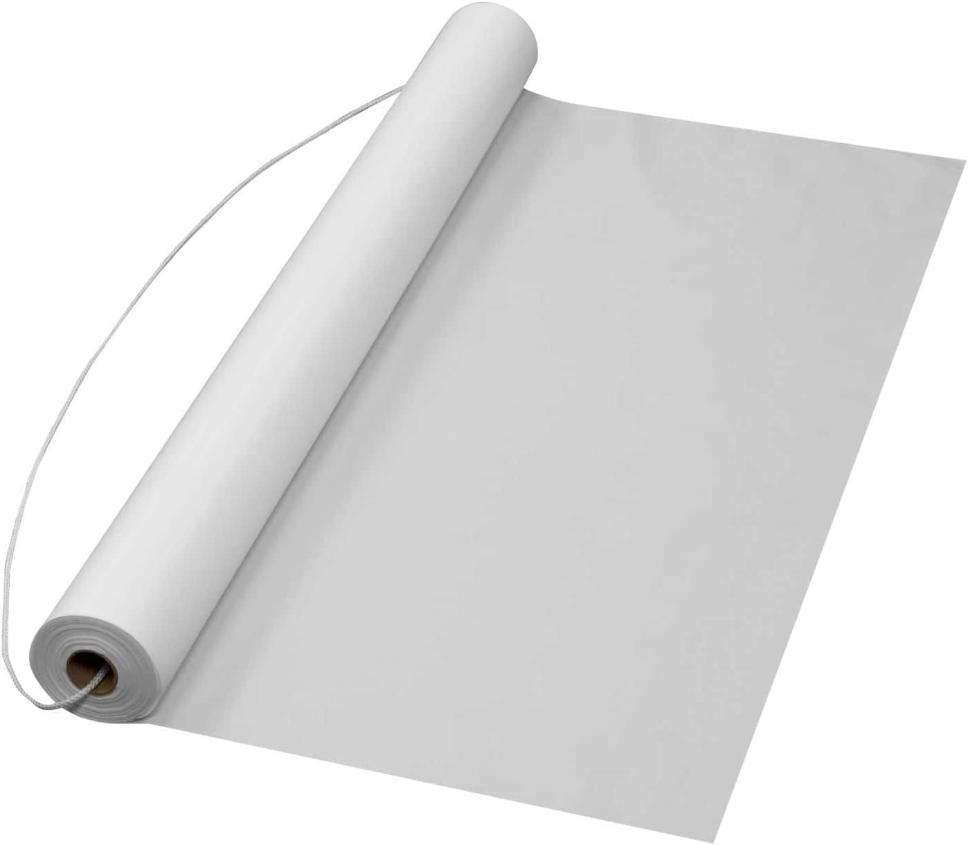36 In X 50 Ft White Plastic Aisle Runner Plain No Design 1.7 Mil Thick
