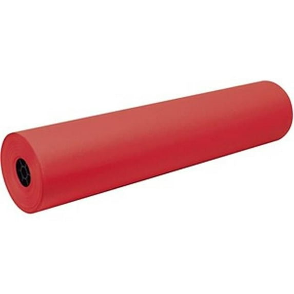 36 in. x 500 ft. Festive Red Paper Art Roll