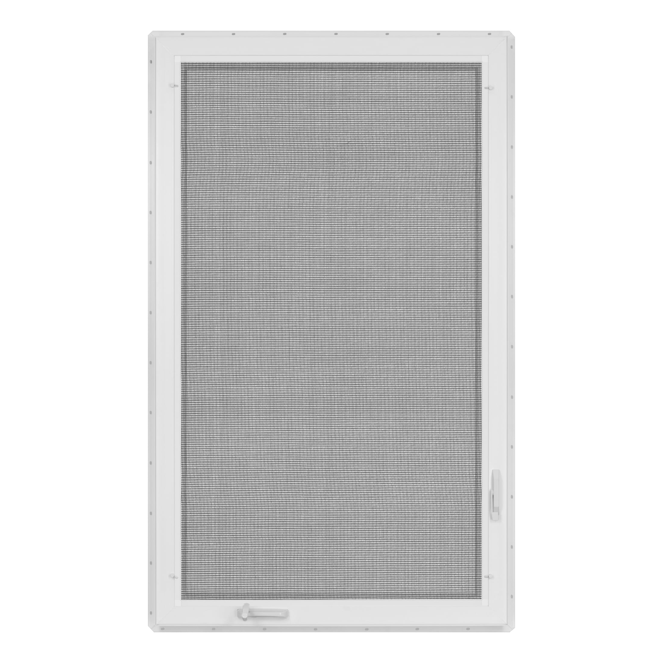36 in. x 60 in. White Vinyl Double-Pane Insulated Left-Hand Casement Window with Screen