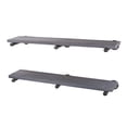 thumbnail image 1 of 36 in. x 7.5 in. x 6.75 in. Riverstone Grey Restore Wood Wall Shelving with Industrial Steel Pipe Straight Brackets, 1 of 9