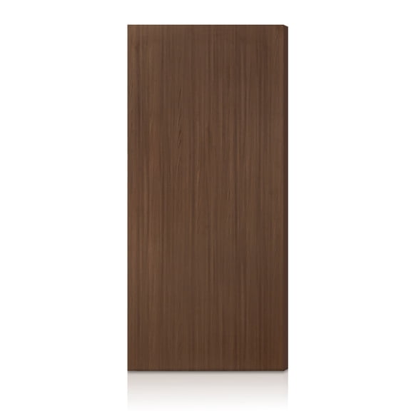 36 in. x 80 in. Walnut Texture Flush Hollow Core Composite Interior Door Slab