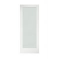thumbnail image 1 of 36 in. x 80 in. x 1-3/8 in. Frosted Glass 1-Lite Shaker Primed Solid Wood Core Interior Door Slab, 1 of 3