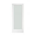 thumbnail image 1 of 36 in. x 80 in. x 1-3/8 in. Frosted Glass 1-Lite White Finished Solid Wood Core French Interior Door Slab, 1 of 3