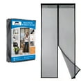 thumbnail image 1 of 36 in. x 96 in. Black Velcro Fiberglass Magnetic Screen Doors with Super Strong Encryption Magnets, 1 of 6