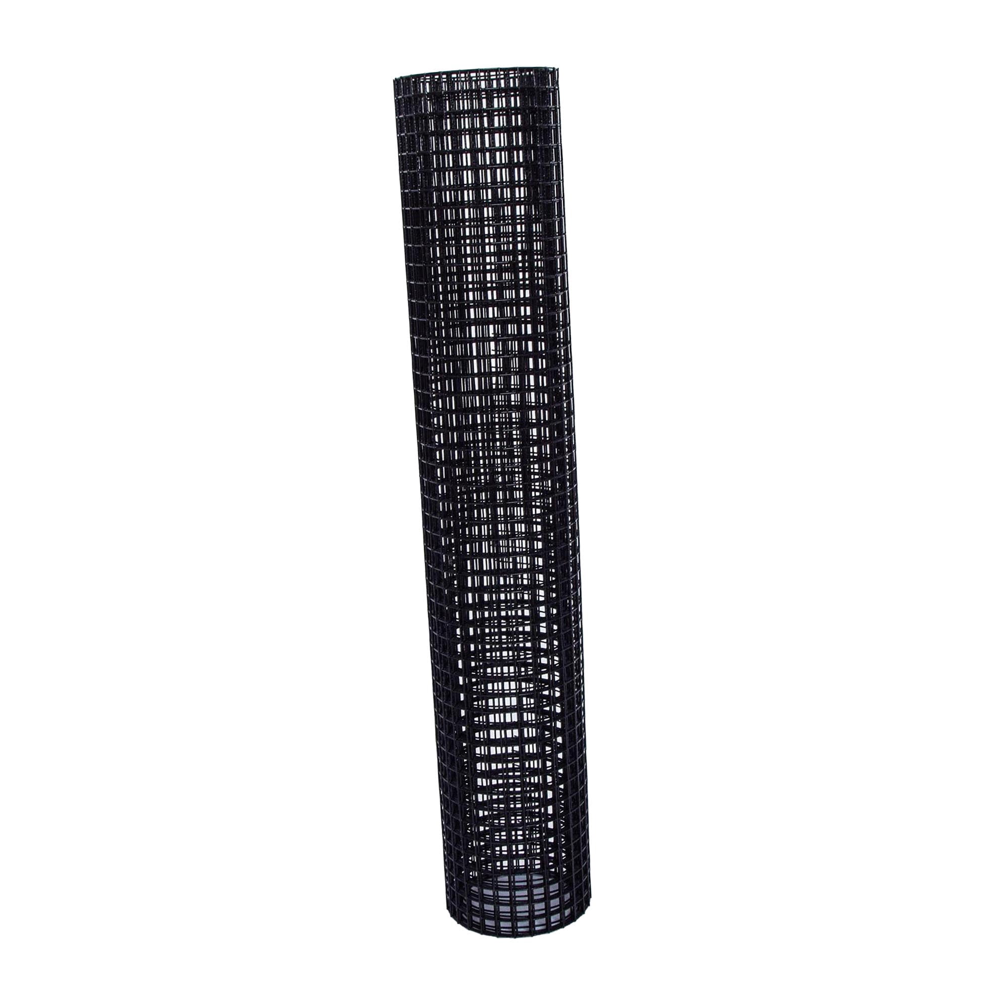 36 inch×100 ft Black Vinyl Coated Hardware Cloth, 19 Gauge 1/2 inch Black PVC Hardware Cloth, Black Welded Wire Fence Supports Poultry-Netting Cage-Home Improvement and Chicken Coop